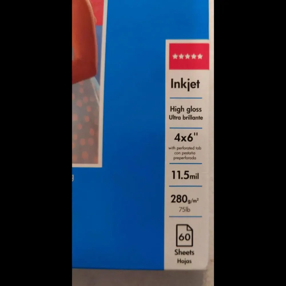 HP Premium Plus Soft Gloss Photo Paper 4 x 6 (lot of 2) 60 sheets per pack NEW
